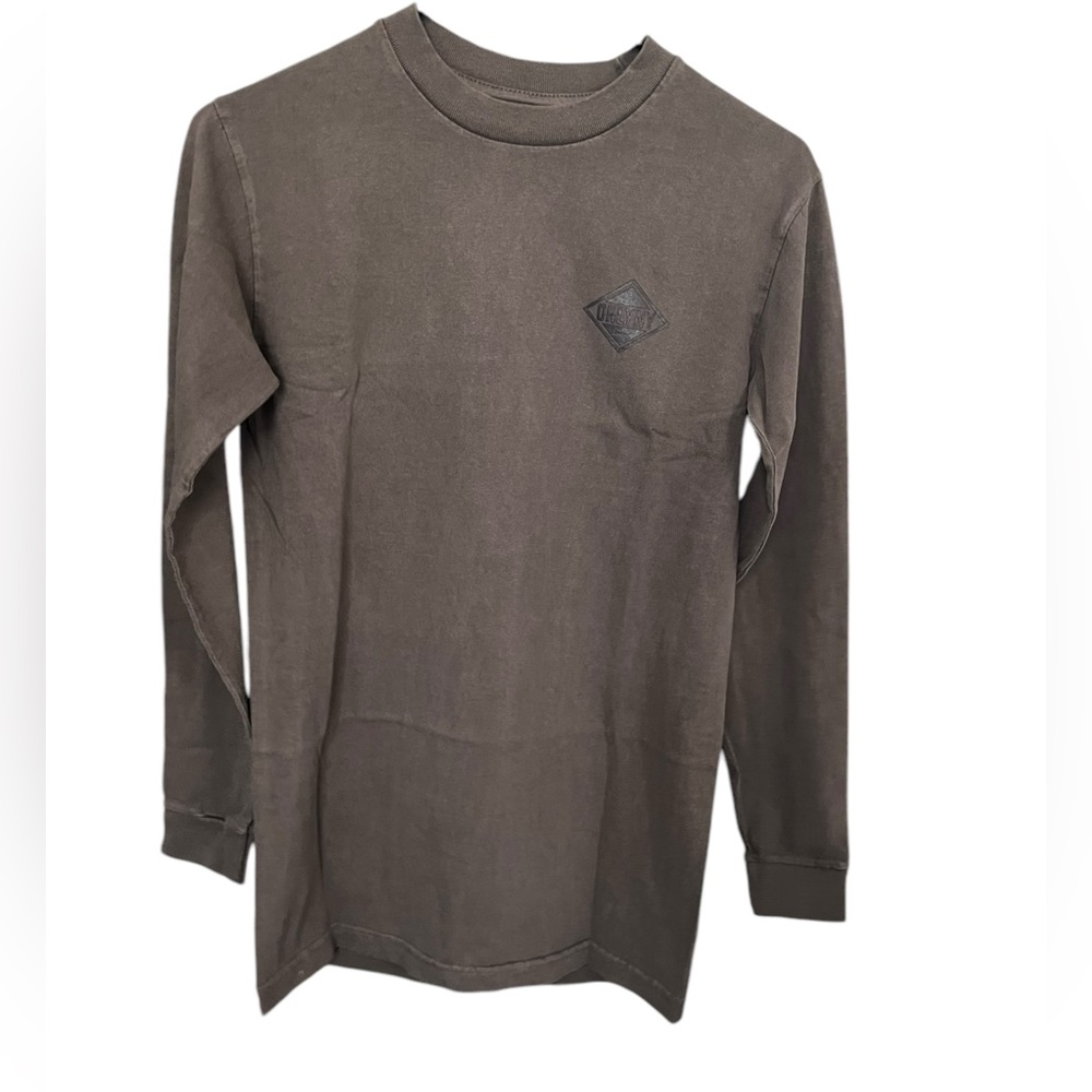 Only NY Brown Diamond Logo Long Sleeve Tee Size XS